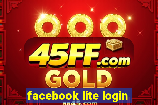 facebook lite login
